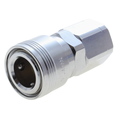 Advanced Technology Products Coupler, Chrome, Manual, Japanese, 1/4" Body Size, 1/4" Female NPT 22-DSF-NPT